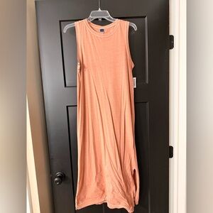 Old Navy Sleeveless Coral Midi Dress